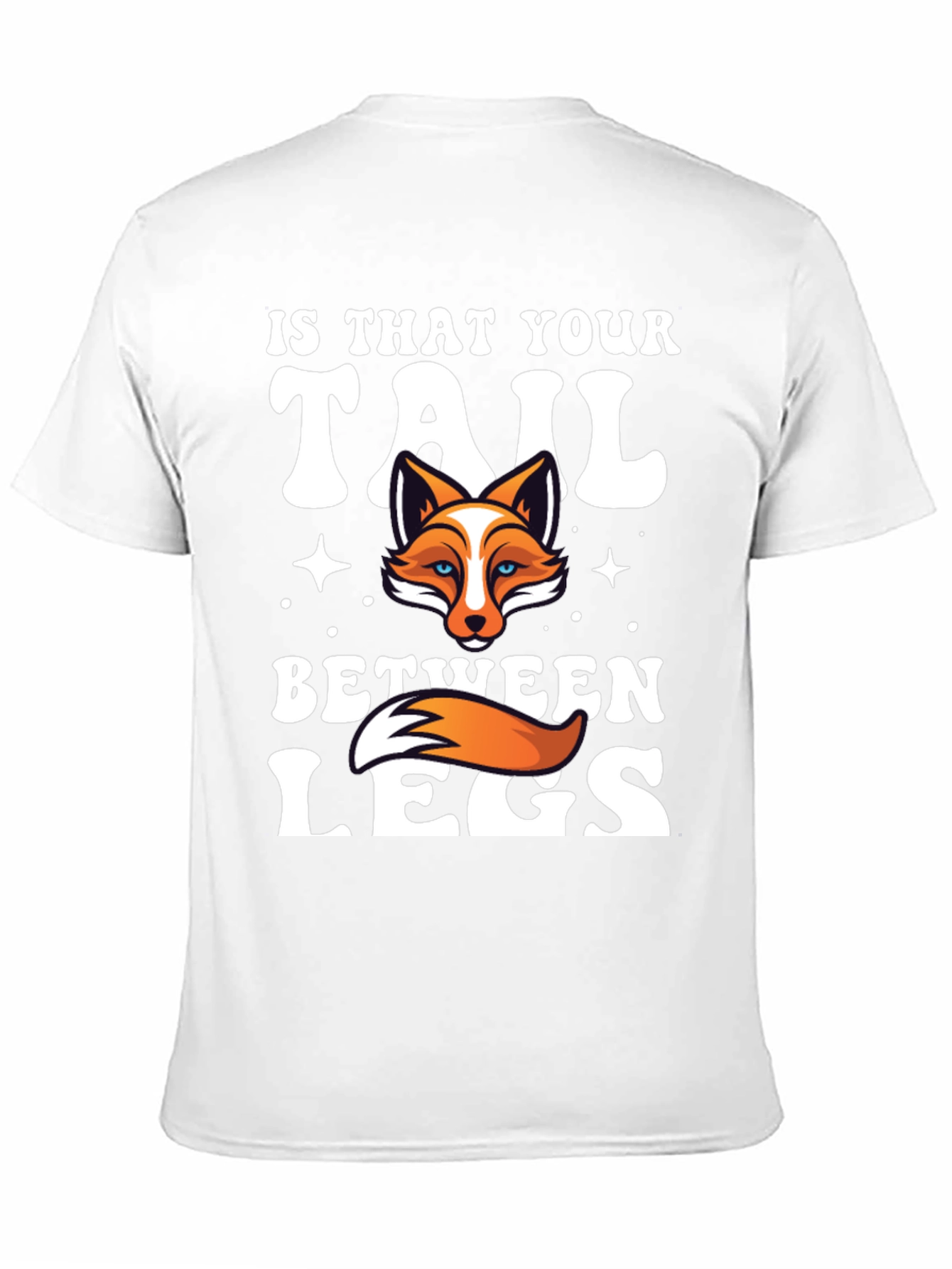 Fox Tail Humor Graphic T-Shirt