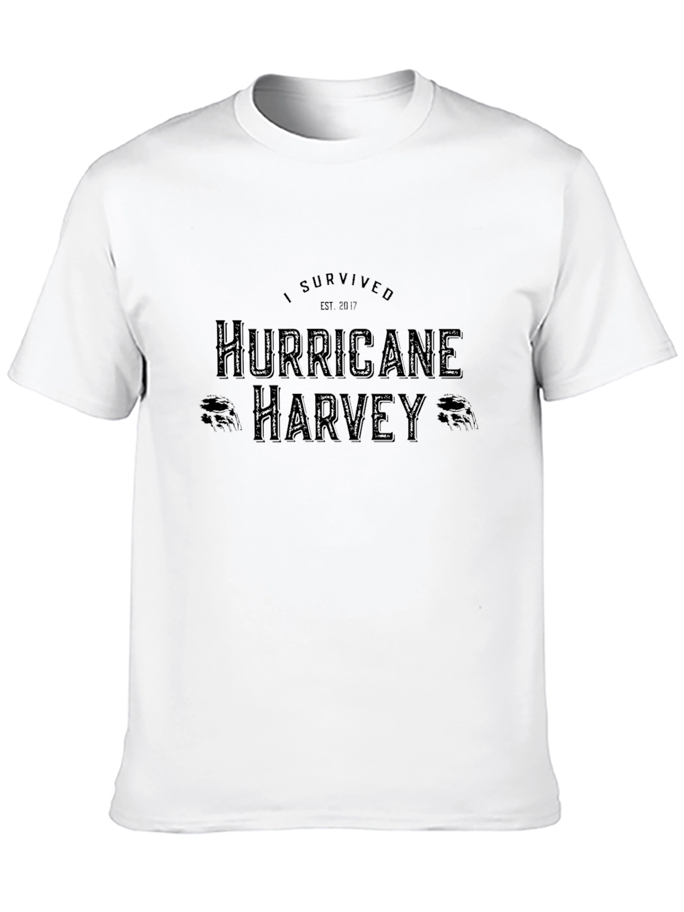 Hurricane Harvey Survivor Black T-Shirt
