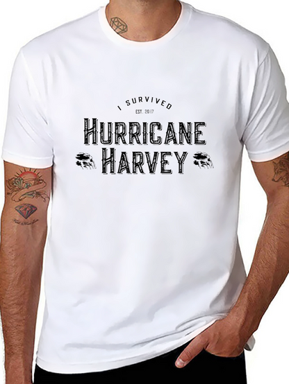 Hurricane Harvey Survivor Black T-Shirt