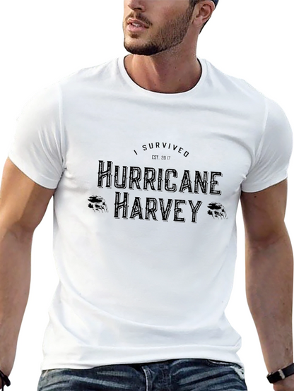 Hurricane Harvey Survivor Black T-Shirt