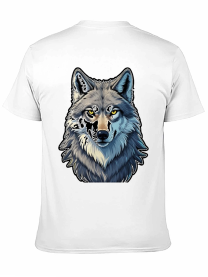 Wolf Graphic Tee - Black Cotton Blend
