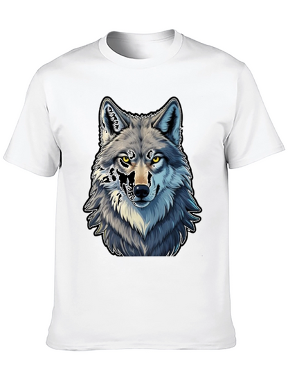 Wolf Graphic Tee - Black Cotton Blend