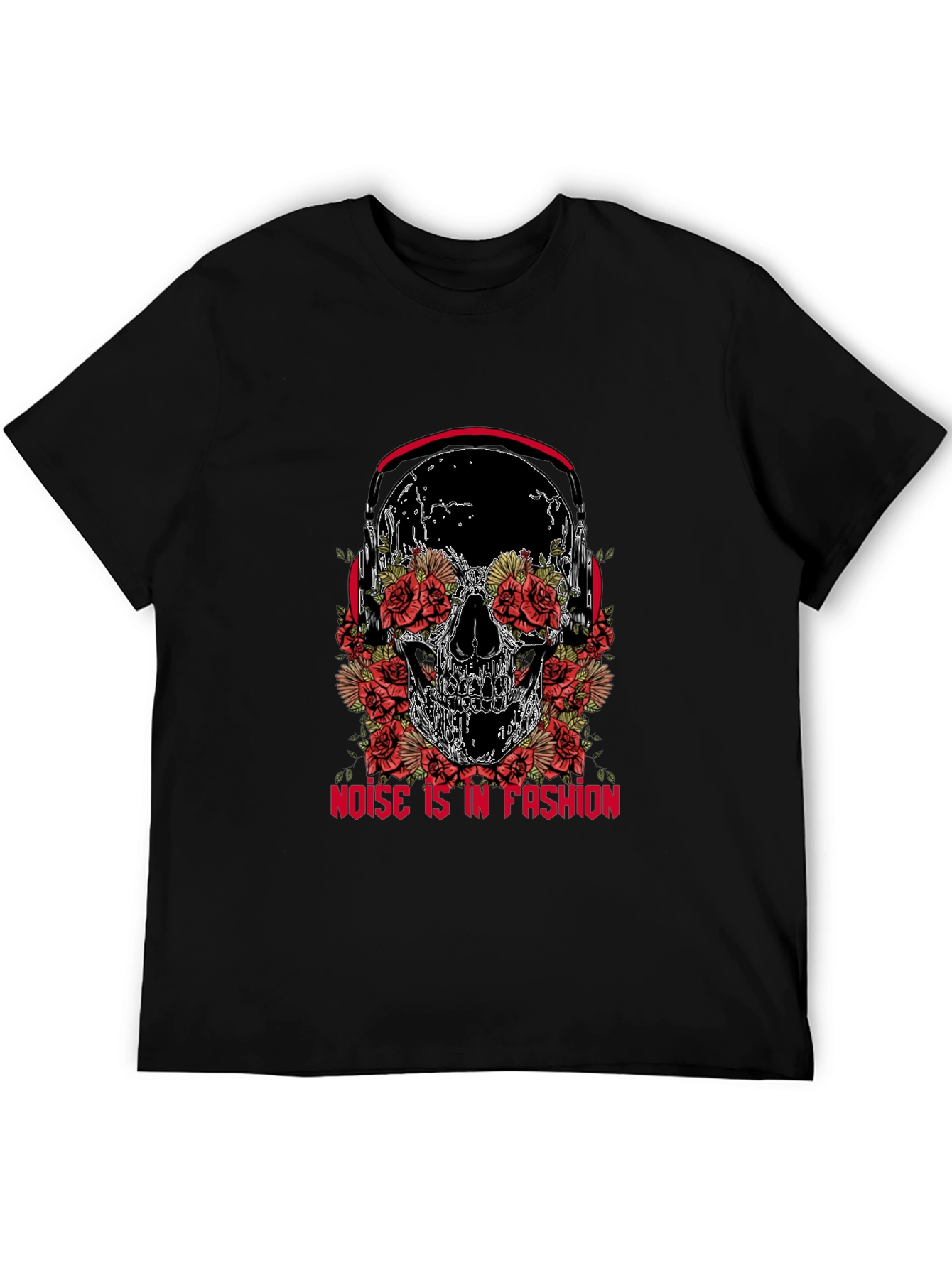 Skull & Roses Graphic Tee - Noise is Fashion