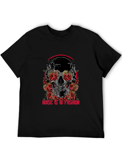Skull & Roses Graphic Tee - Noise is Fashion
