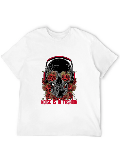 Skull & Roses Graphic Tee - Noise is Fashion