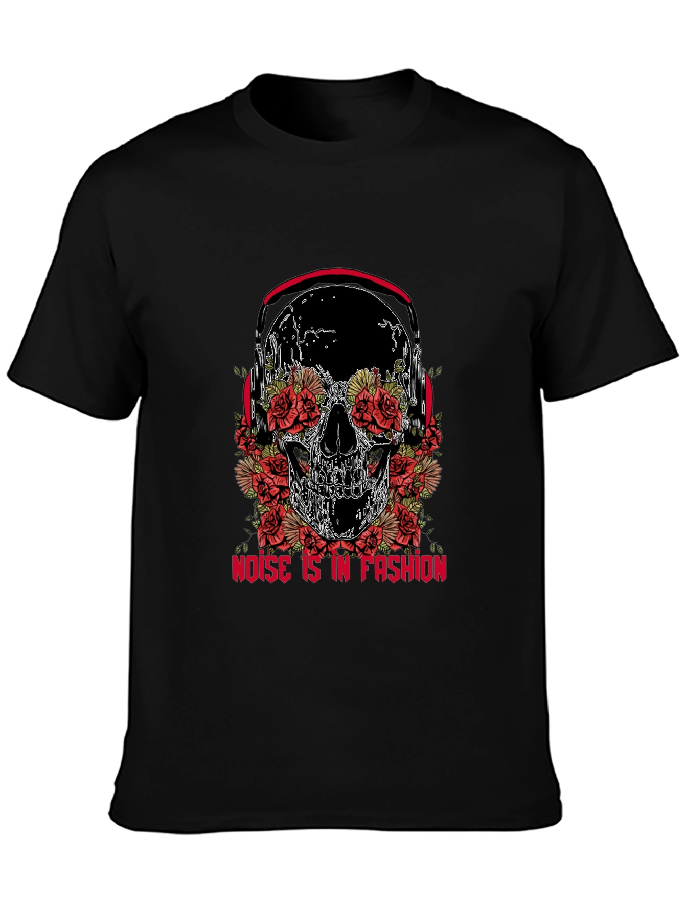 Skull & Roses Graphic Tee - Noise is Fashion