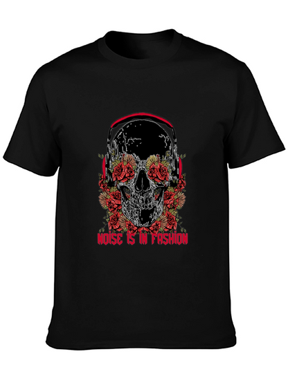 Skull & Roses Graphic Tee - Noise is Fashion