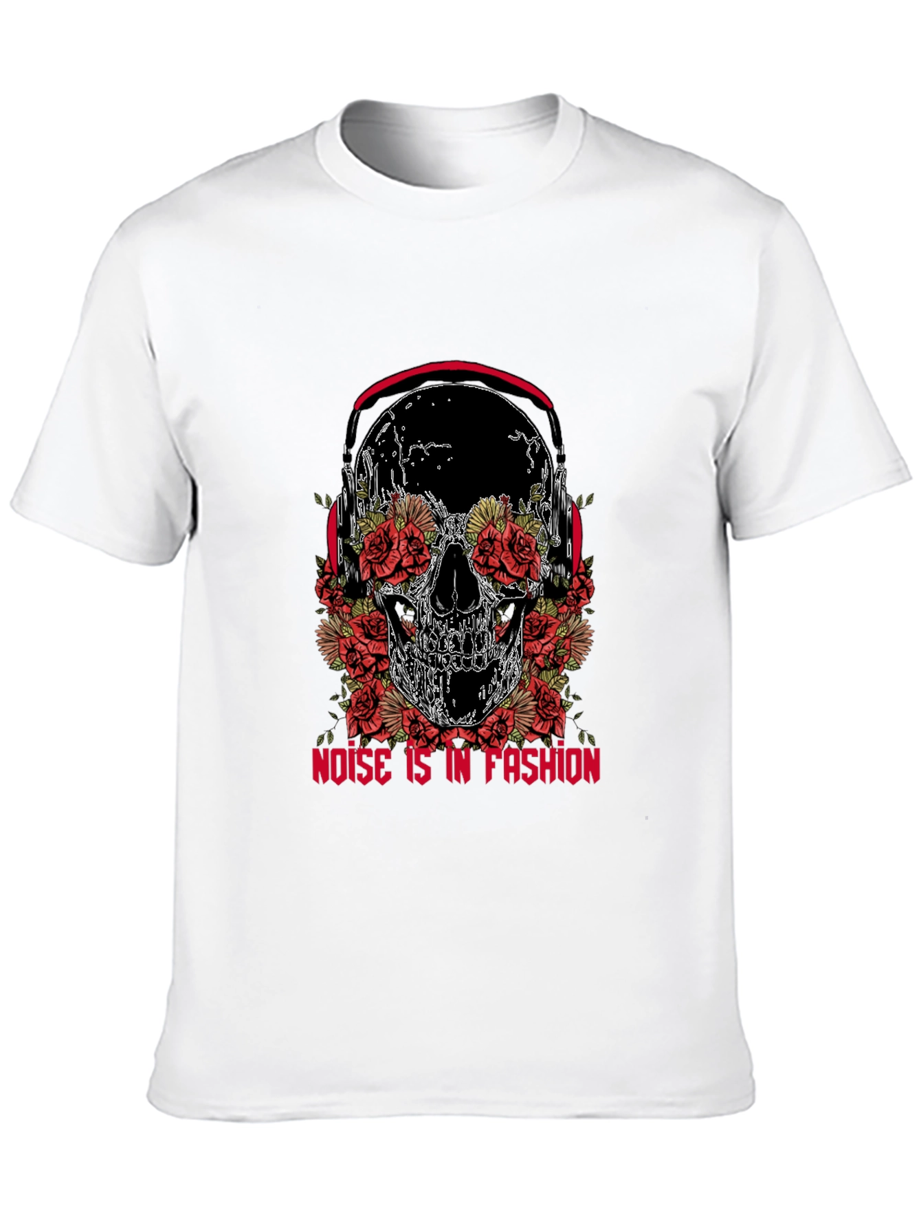 Skull & Roses Graphic Tee - Noise is Fashion