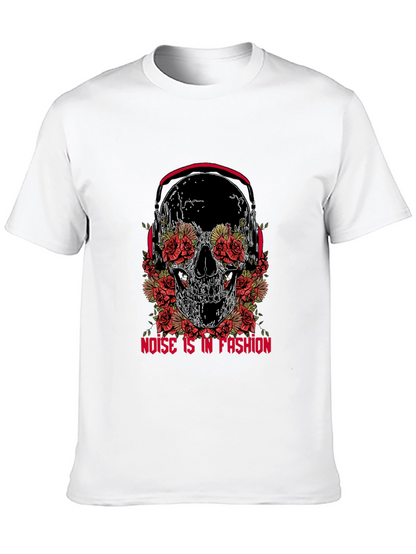 Skull & Roses Graphic Tee - Noise is Fashion
