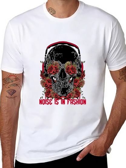 Skull & Roses Graphic Tee - Noise is Fashion