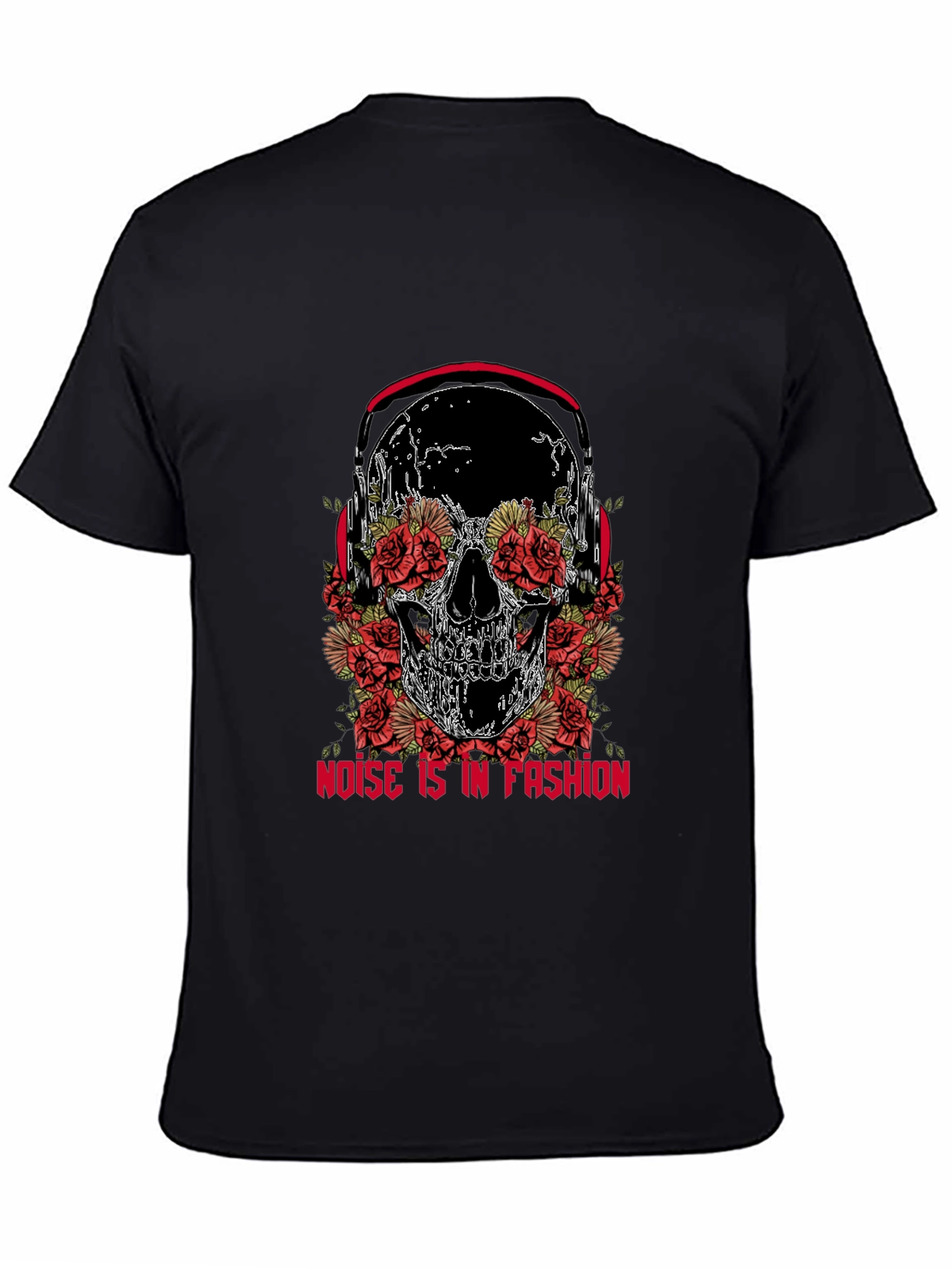 Skull & Roses Graphic Tee - Noise is Fashion