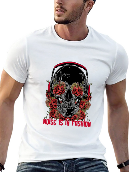 Skull & Roses Graphic Tee - Noise is Fashion