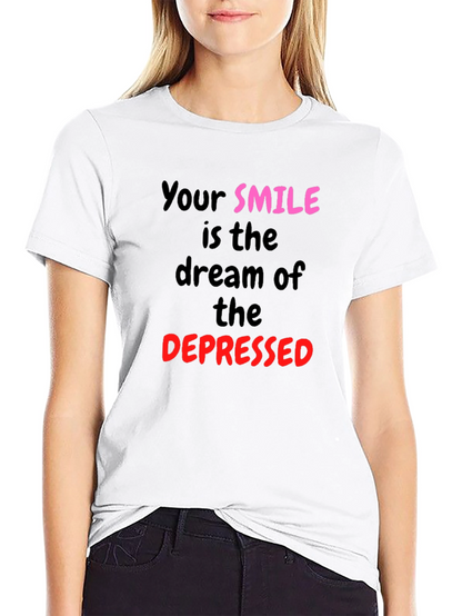 Smile Dream Graphic Tee - Black