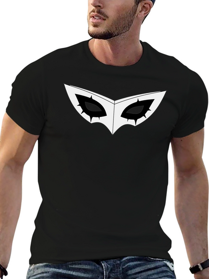 Black Joker Mask Graphic T-Shirt