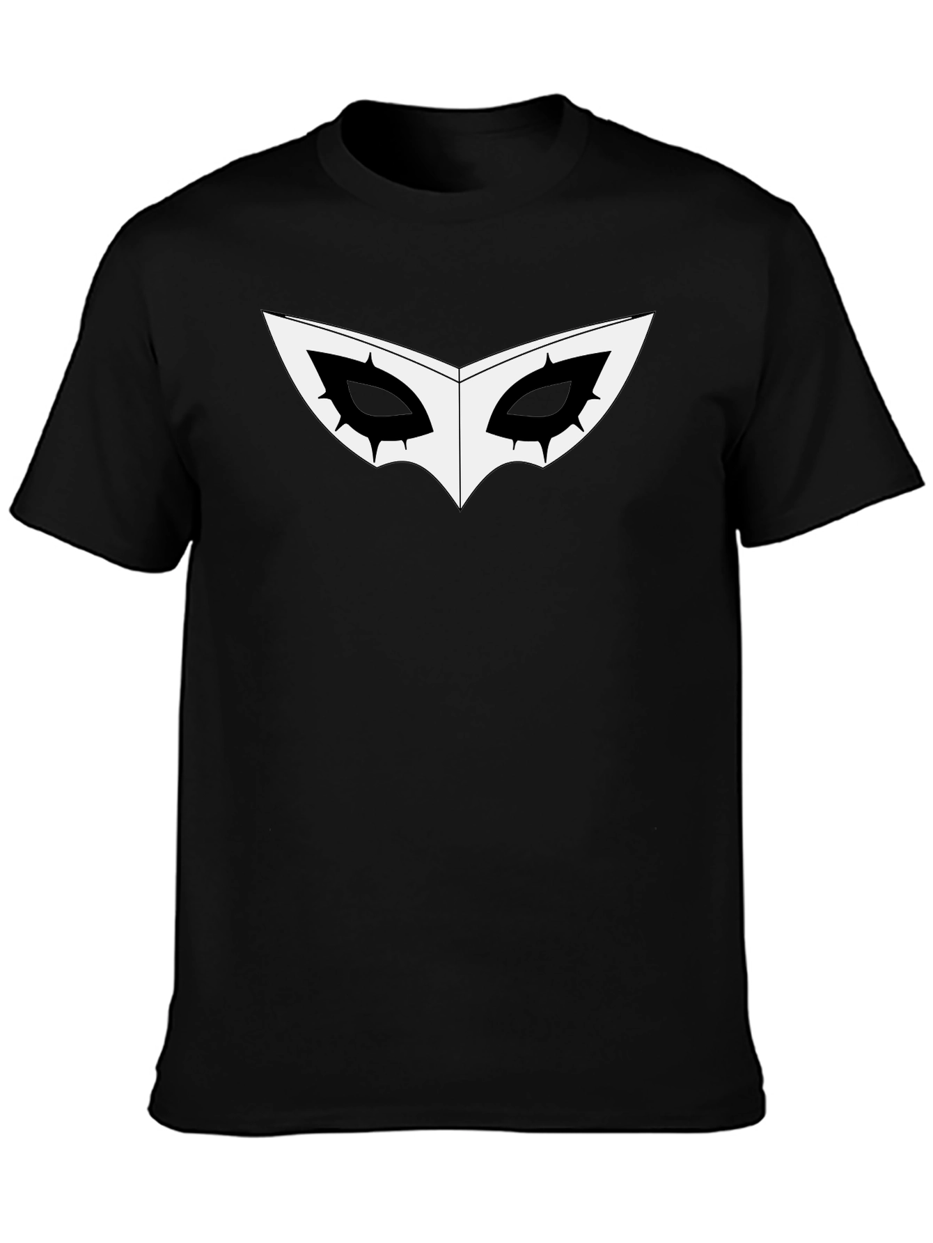 Black Joker Mask Graphic T-Shirt
