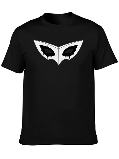 Black Joker Mask Graphic T-Shirt