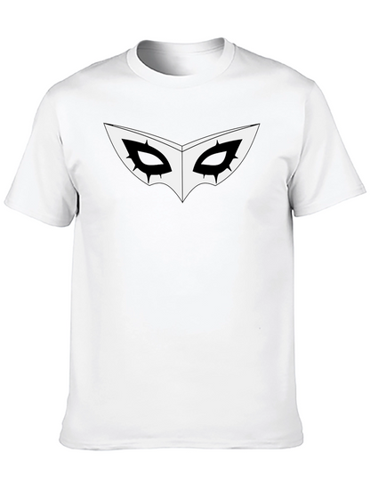 Black Joker Mask Graphic T-Shirt