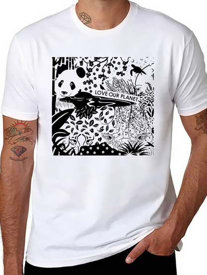 Eco Panda Black T-Shirt