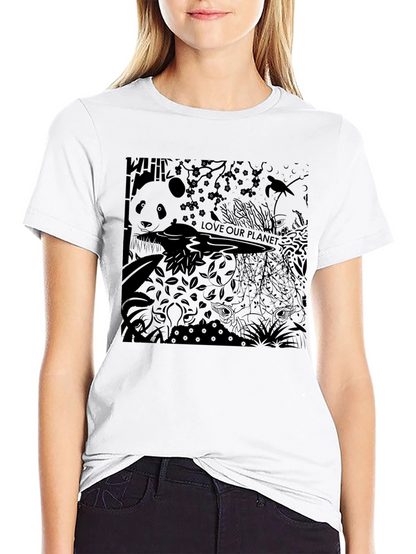 Eco Panda Black T-Shirt