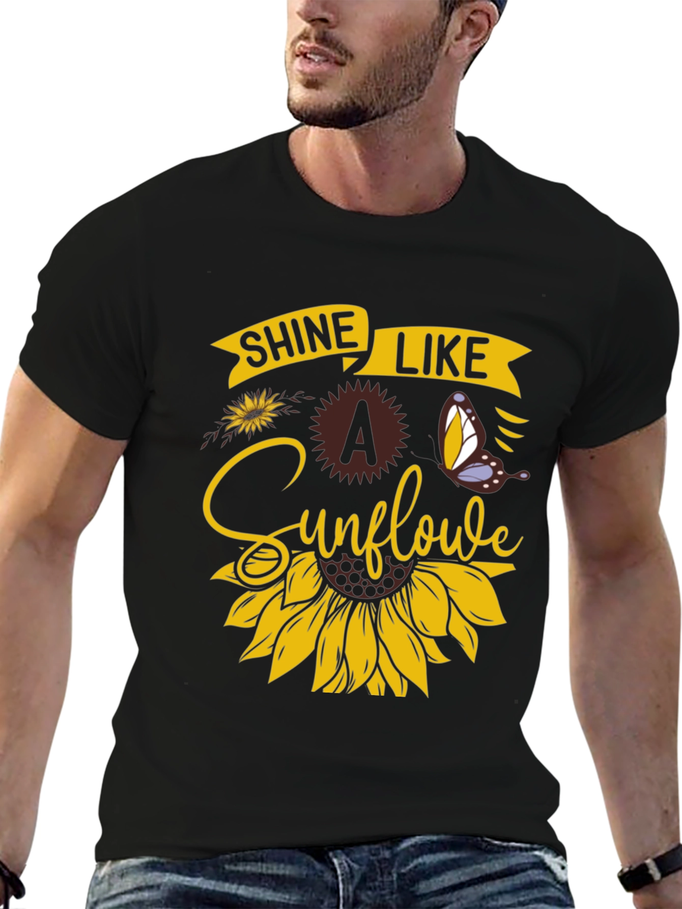Shine Like A Sunflower Graphic T-Shirt