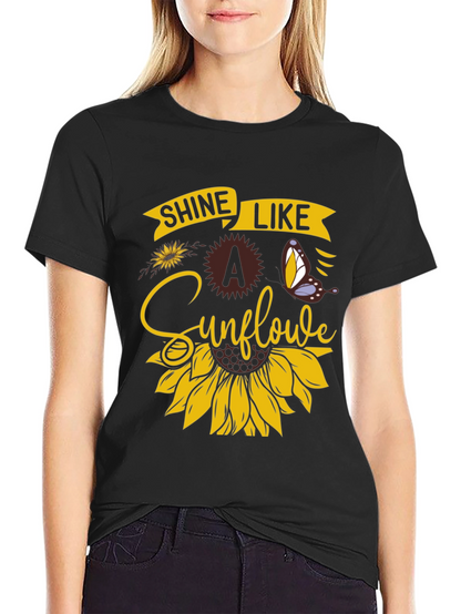 Shine Like A Sunflower Graphic T-Shirt