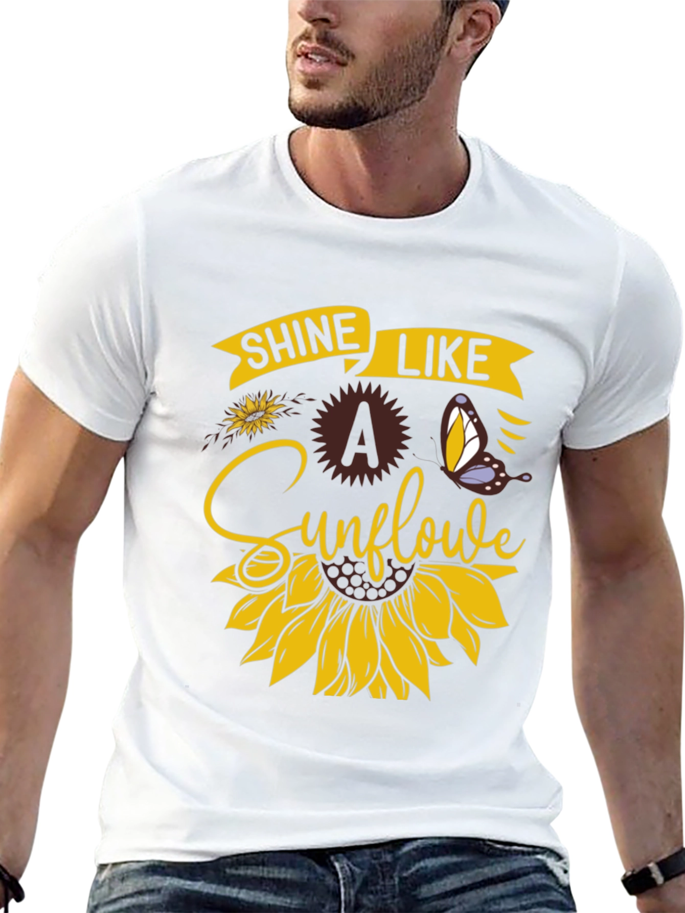 Shine Like A Sunflower Graphic T-Shirt