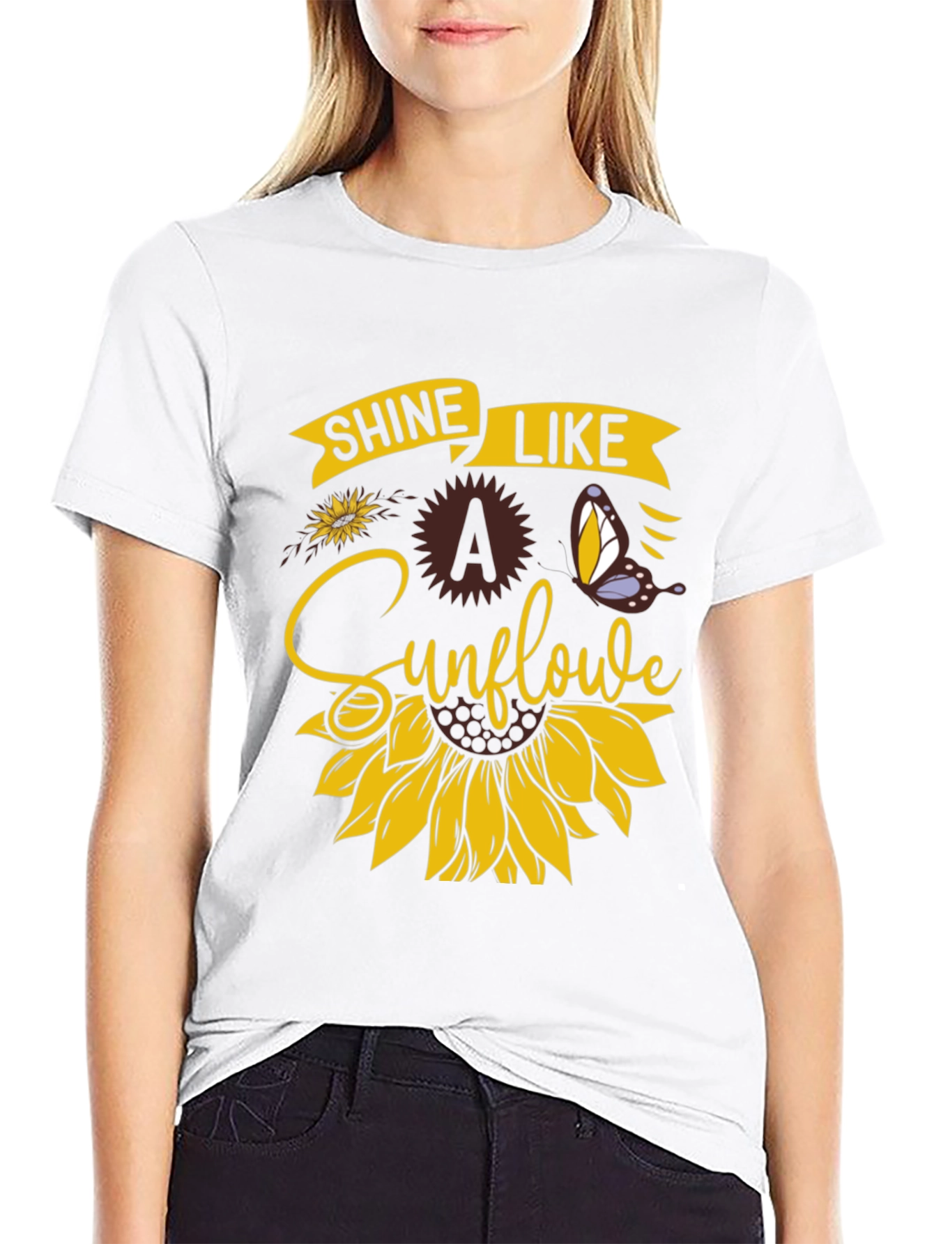 Shine Like A Sunflower Graphic T-Shirt