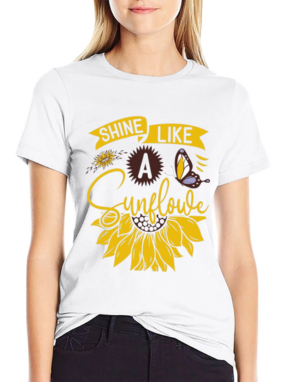 Shine Like A Sunflower Graphic T-Shirt