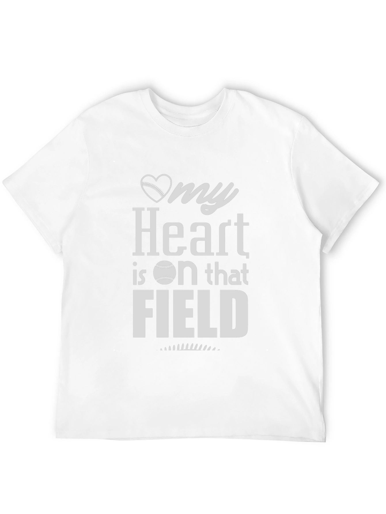 My Heart is on that Field Baseball T-Shirt