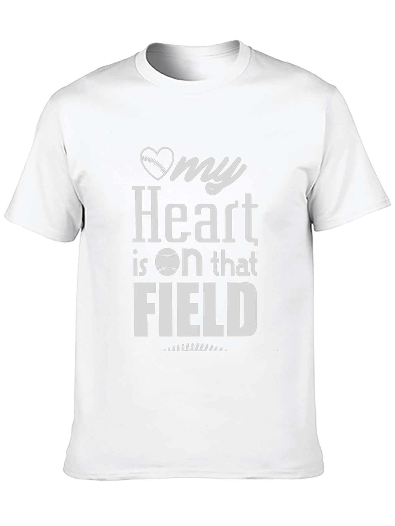 My Heart is on that Field Baseball T-Shirt