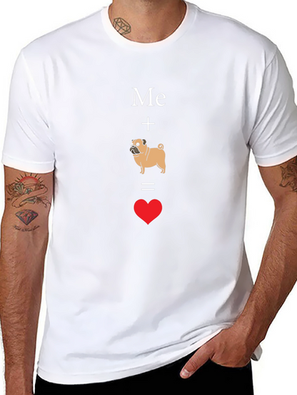Me Plus Pug Equals Love T-Shirt