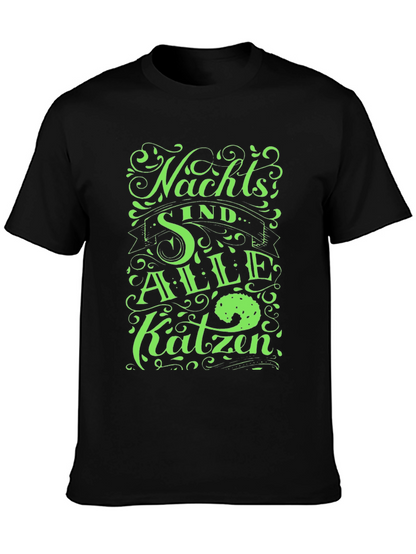 Nachts Sind Alle Katzen Black T-Shirt