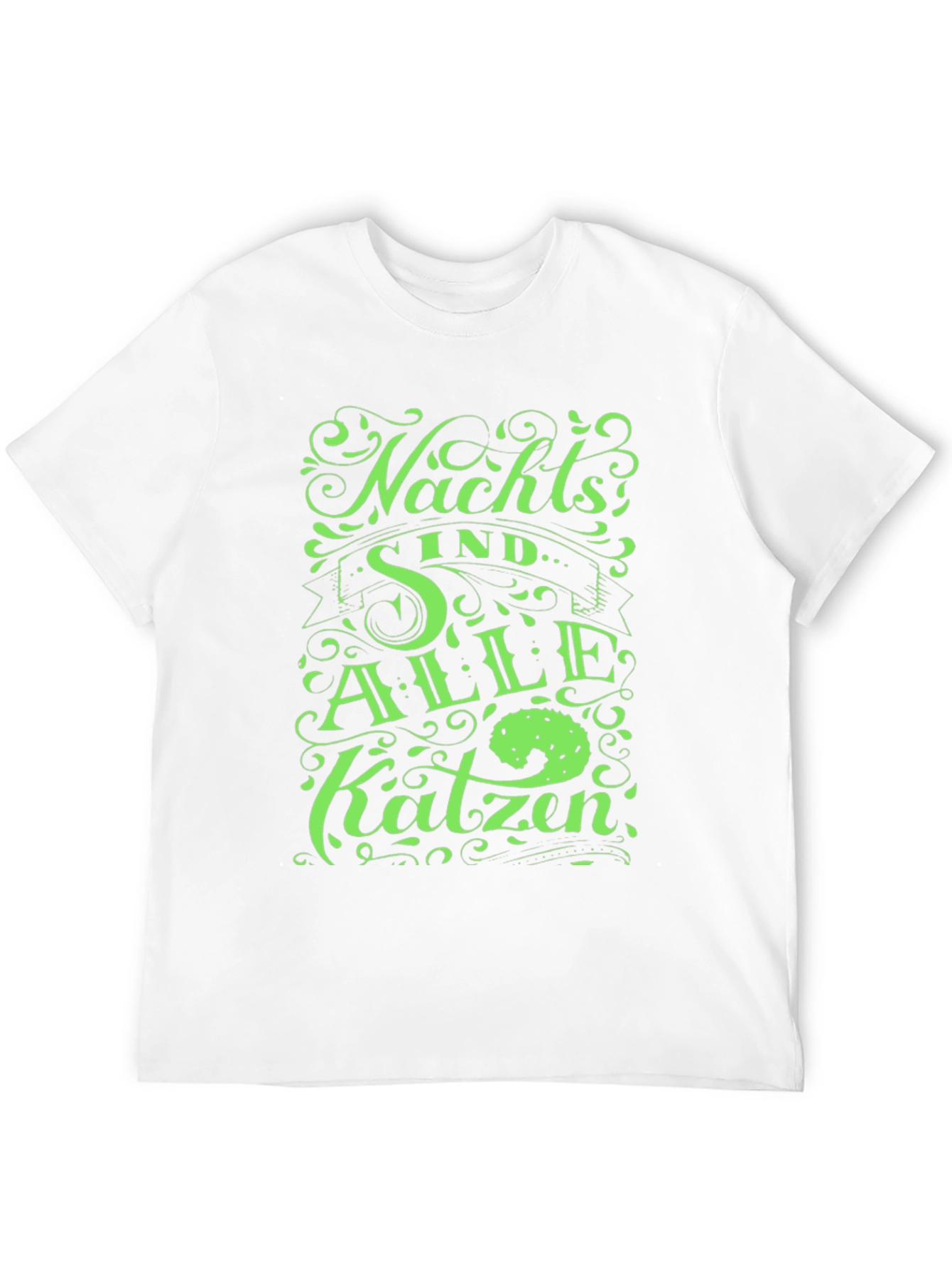 Nachts Sind Alle Katzen Black T-Shirt