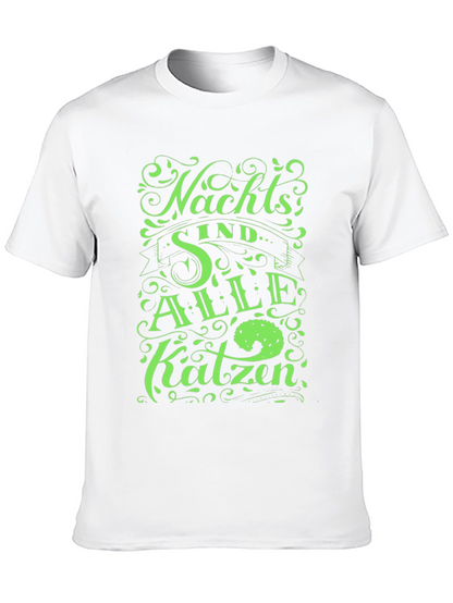 Nachts Sind Alle Katzen Black T-Shirt