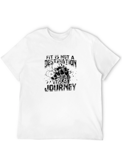 Fitness Motivation Black Graphic T-Shirt