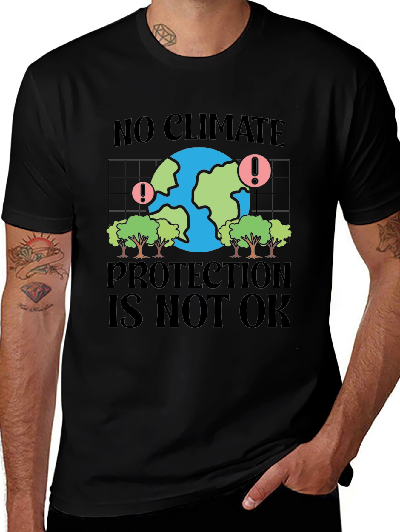 Climate Protection Awareness Graphic T-Shirt