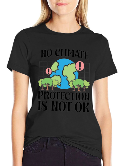 Climate Protection Awareness Graphic T-Shirt