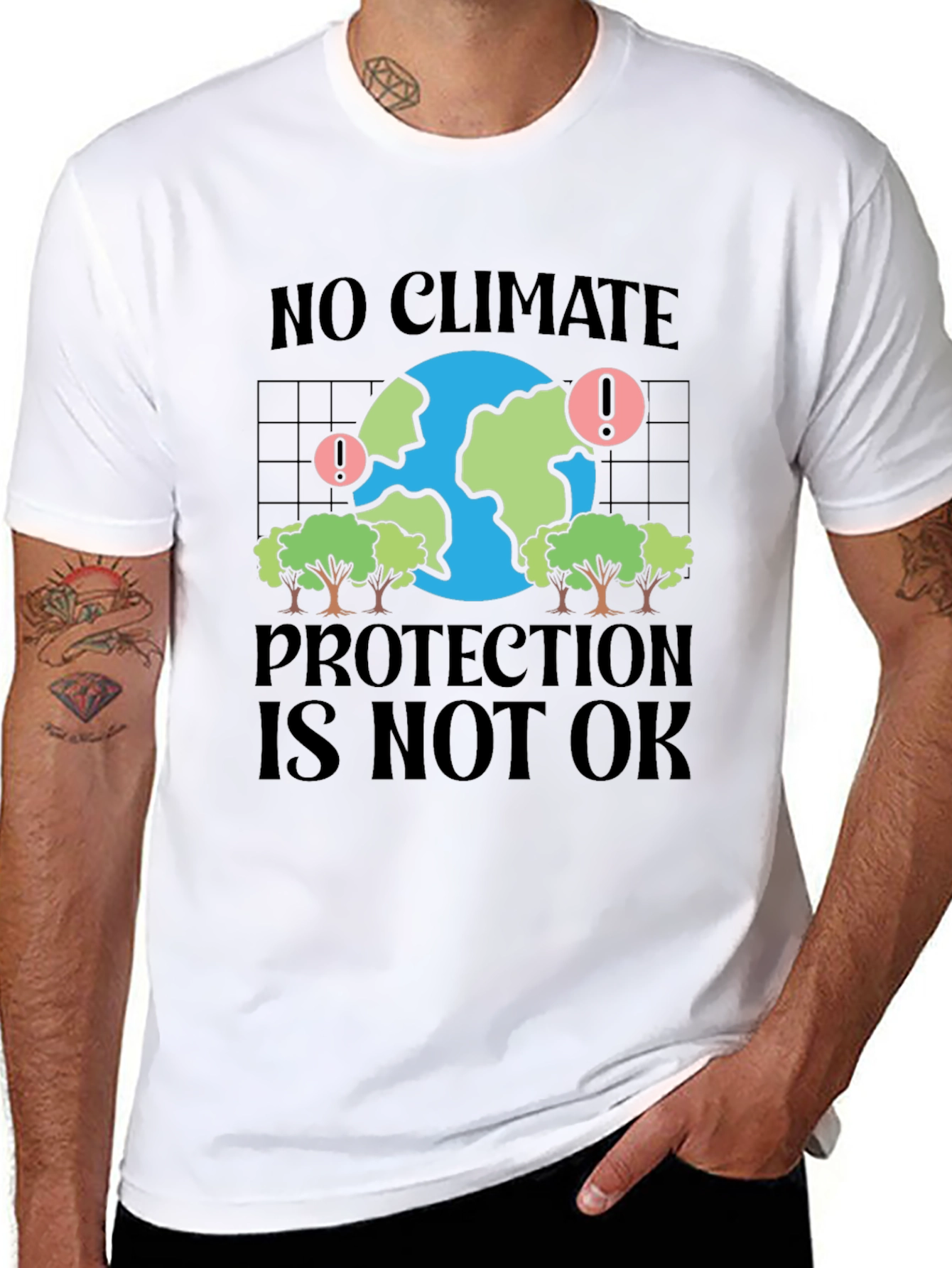 Climate Protection Awareness Graphic T-Shirt