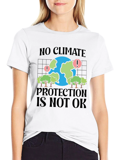 Climate Protection Awareness Graphic T-Shirt