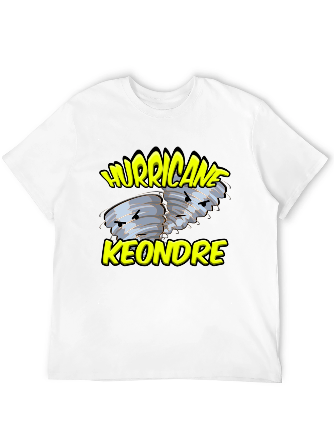 Hurricane Keondre Black Graphic T-Shirt