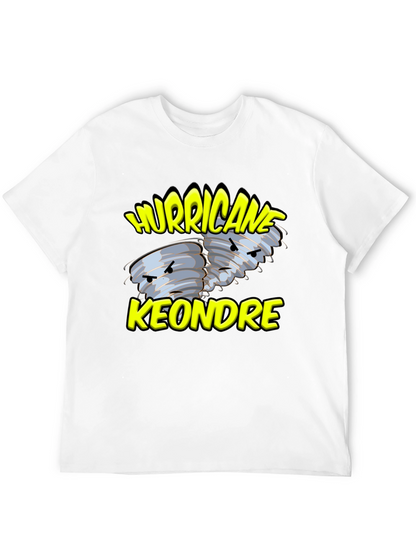 Hurricane Keondre Black Graphic T-Shirt