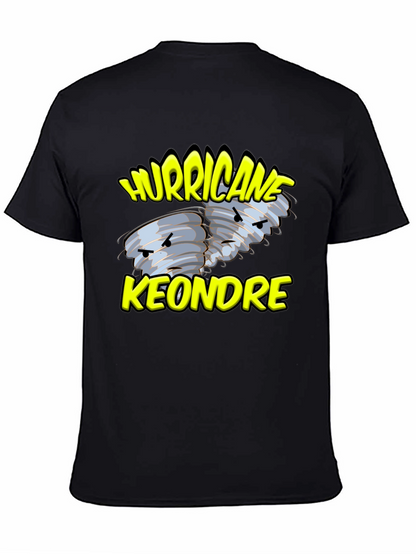 Hurricane Keondre Black Graphic T-Shirt