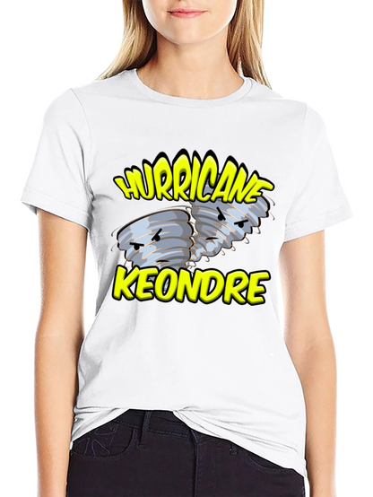 Hurricane Keondre Black Graphic T-Shirt