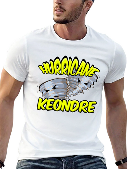 Hurricane Keondre Black Graphic T-Shirt