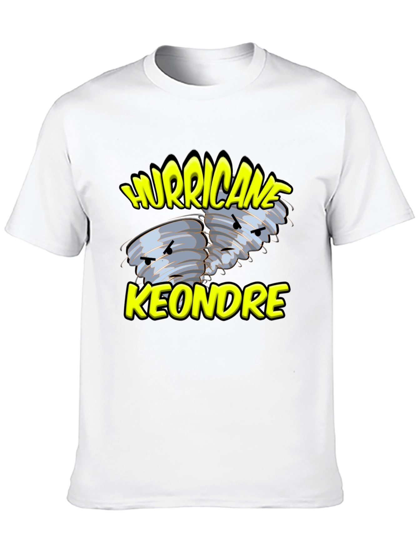 Hurricane Keondre Black Graphic T-Shirt