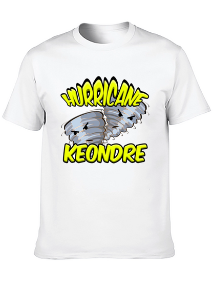 Hurricane Keondre Black Graphic T-Shirt