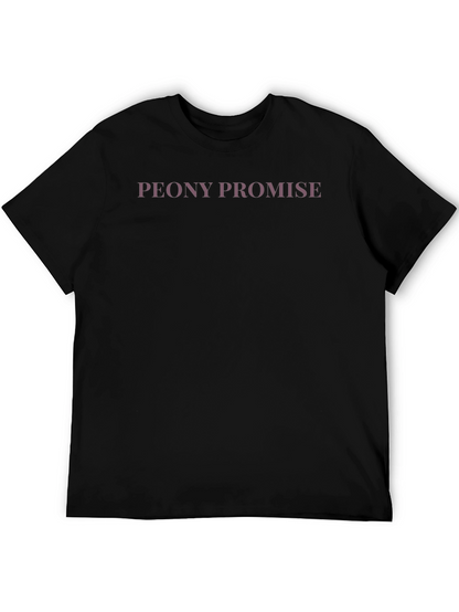 Peony Promise Black Graphic Tee