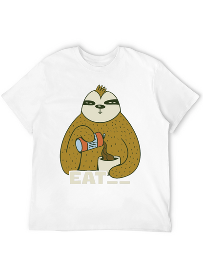 Eat Sloth T-Shirt - Funny Coffee Lover Tee