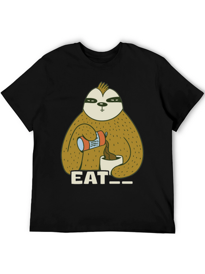 Eat Sloth T-Shirt - Funny Coffee Lover Tee