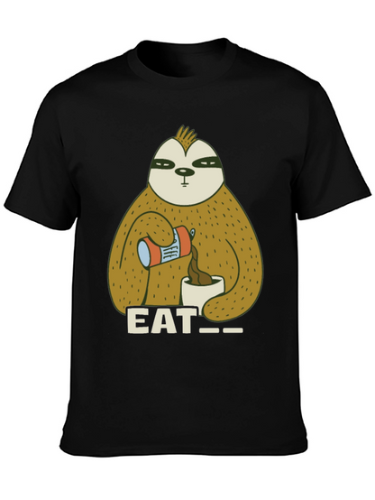 Eat Sloth T-Shirt - Funny Coffee Lover Tee